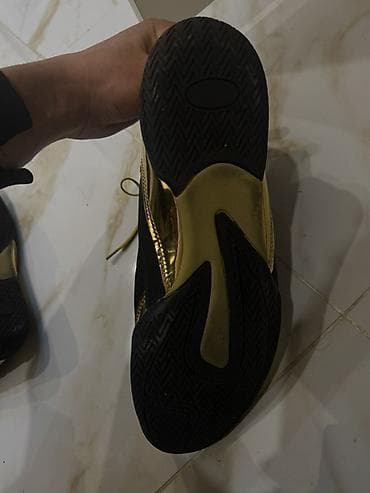 Мужская обувь: Everlast boks ayaqqabısı – yüksək boğazlı model - Rəng: qara/qızılı — 4