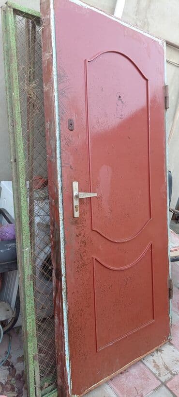 qaraj qapıları: Metall qapı – çərçivə və aksesuarlarla - Material: qalın metal — 2