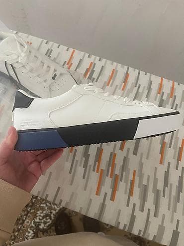 daban: Unisex ağ idman ayaqqabısı – Pull&Bear - Model: Snakers tipli — 6