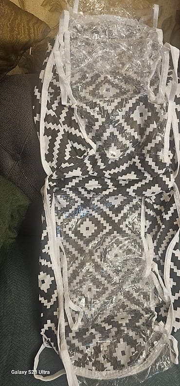 qəşəng profil şəkilləri: Ayaqqabı saxlama çantası – 12 bölməli - Material: parça (qara‑ağ — 3