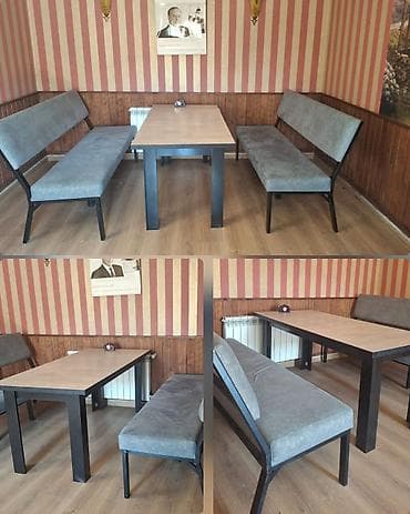 demir beşik: Masa desti 5 komplektdir. 1 Dest 400 azn. Demir karkasdan yigilib — 1