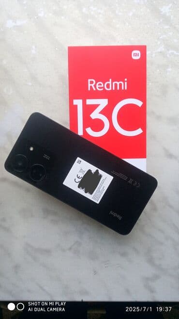 пароварка купить в баку: Redmi 13C, 256 ГБ, цвет - Черный, Битый, Сенсорный, Отпечаток пальца — 2