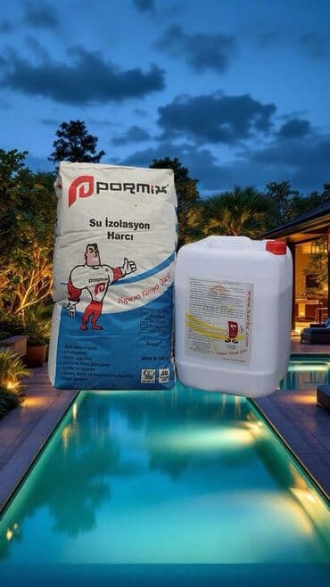 termo izolyasiya: Pormix su izolyasiya harcı su keçirməyən bir səth yaratmaq üçün — 1