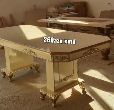 mdf qiymeti: Qonaq otağı üçün, Yeni, Açılmayan, Dördbucaq masa, 6 stul — 3