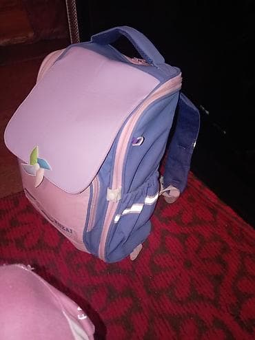 məktəb çantalar: Uşaq üçün məktəb çantası - Rəng: açıq çəhrayı və mavi kombinasiya - — 2