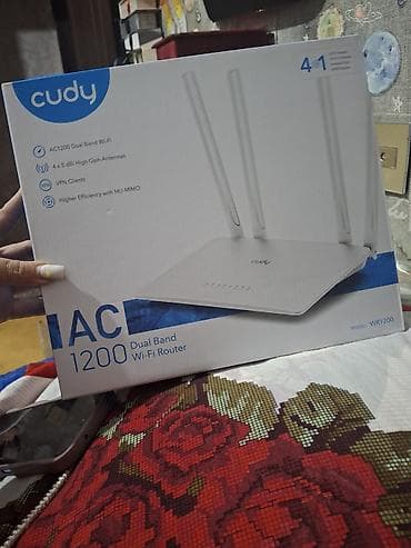 Cudy WR1200 – AC1200 Dual Band Wi‑Fi Router (4‑ü‑1-də) Xüsusiyyətlər