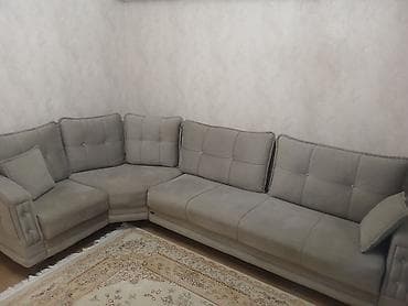 Künc divan, İşlənmiş, Açılan, Bazalı, Vеlur parça, Çatdırılma yoxdur