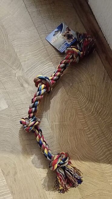 Akvariumlar: Məhsul: Trixie it oyuncağı – çoxrəngli kətan kəndir Təsvir: - Güclü — 1