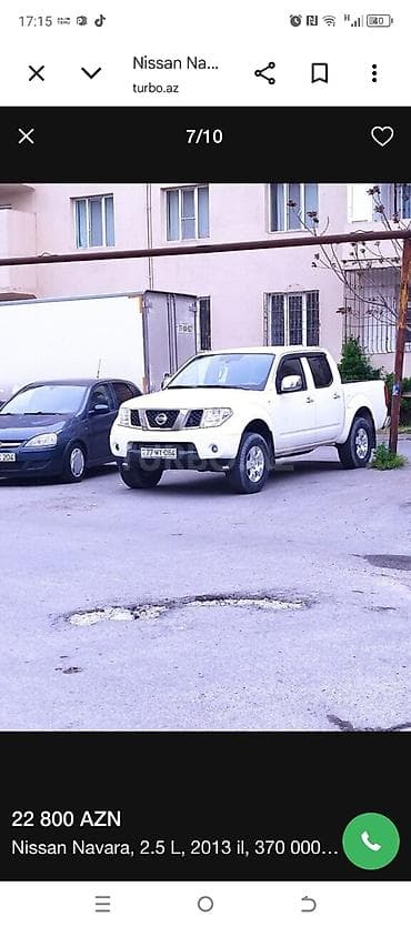 masin satsi: Nissan Navara: 2.5 l | 2013 il Pikap — 7