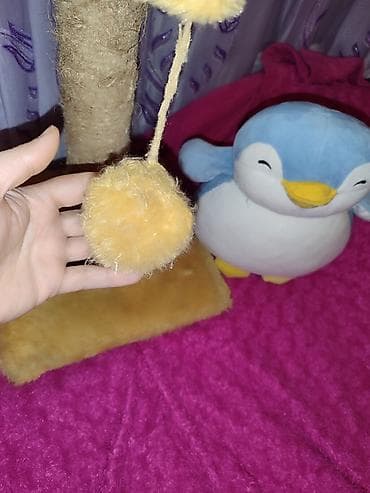 pişik qovan aparat: Pişik üçün tirma və oyun stanoku - Material: sisal iplə bərkidilmiş — 4