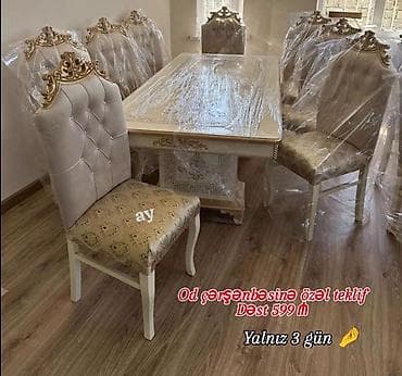 ustul: Qonaq otağı üçün, 6 stul — 1