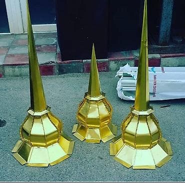 yumurta yagi: Məhsul: Metal dam fiqurları – şpits/dekorativ qüllə ucluqları — 1