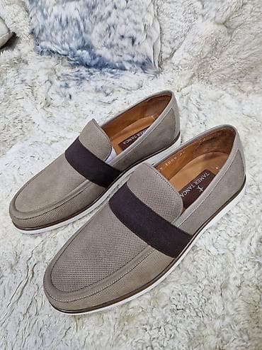eyaqabi: Tamer Tanca kişi mokasinləri - Model: Slip-on mokasin - Rəng: Boz-bej — 1
