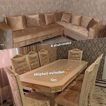 Stol stul dəstlərimiz hər ölçüde her madelde Ucuz və keyfiyyətli Bizde
