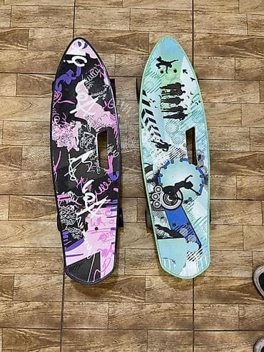 Turniklər və bruslar: Plastik gövdəli kruyzer tipli skeytbordlar (2 skeytbord cemi 50 azn) — 2