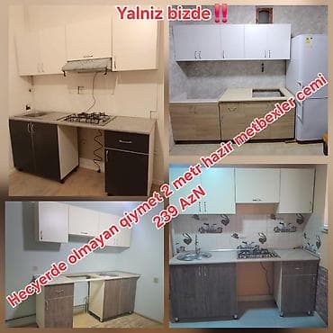 Hal hazirda hazir veziyyetde 2 metr bir basa anbardan satis metbex