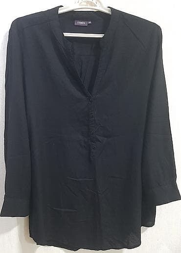 Qara qadın bluzu – DESIGNER/S, ölçü 44 - Rəng: qaram - Stil: sadə və