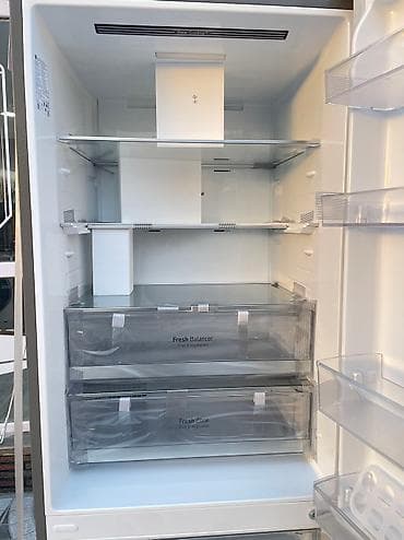 computer qiymetleri: Yeni 2 qapılı LG Soyuducu Satılır, rəng - Gümüşü, Dispenserli — 5