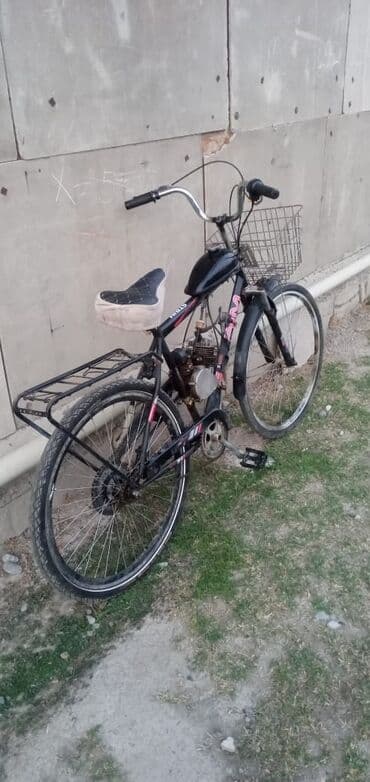 balaca moto: Mühərrikli velosiped - Şassi: şəhər tipli çərçivə, 26” təkərlər, ön — 3