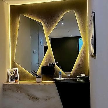 Güzgü Divar üçün, Dekorativ, Arxa işıqlı — 4