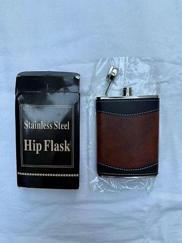 Məhsul: Stainless Steel Hip Flask - Material: Paslanməz polad gövdə -