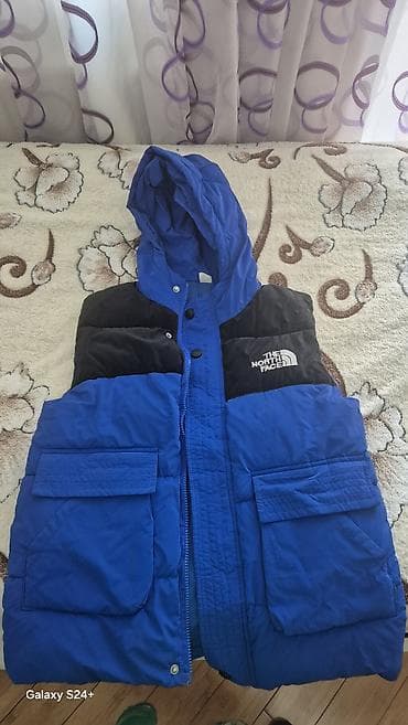 north face kurtka: The North Face kiş/junior qış gödəkçə - Rəng: mavi, çiyin hissəsi — 1