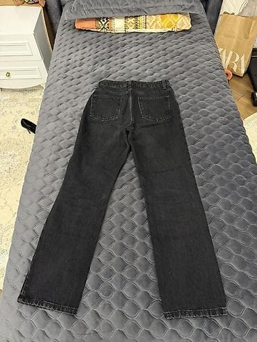 cinsler: Geniş kəsimli düz balaqlı cins şalvar – 2 rəng seçimi - Model — 8