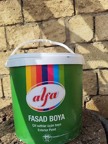 Santexnika: Alfa Fasad Boya – Çöl səthlər üçün boya - Təyinat: Fasad və digər — 1
