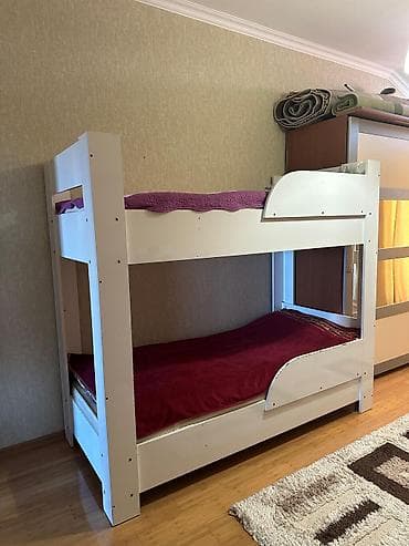 laminat mat: Oğlan və qız üçün, Çarpayı, Matras ilə, Siyirməsiz, MDF — 1