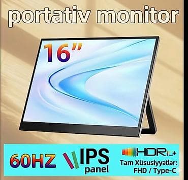 Portativ monitor – 16" - Ekran: 16 düym, IPS panel - Yenilənmə