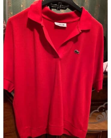 brend qadin geyimleri instagram: Polo köynək, Lacoste, M, rəng - Qırmızı — 3
