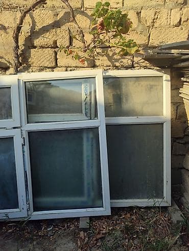 İşlənmiş İkiqat şüşə paketi Plastik pəncərə, Еni: 15 sm, Uzunluğu: 140 sm — 3
