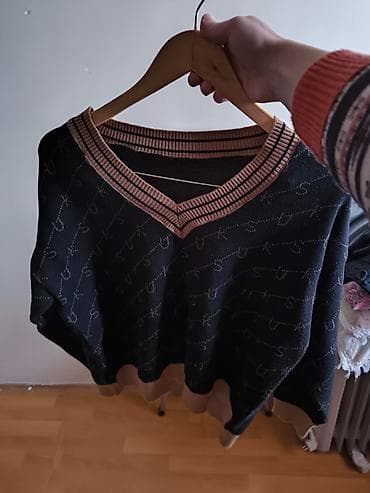 Qadın trikotaj dəsti – sviter və şalvar - Rəng: qara