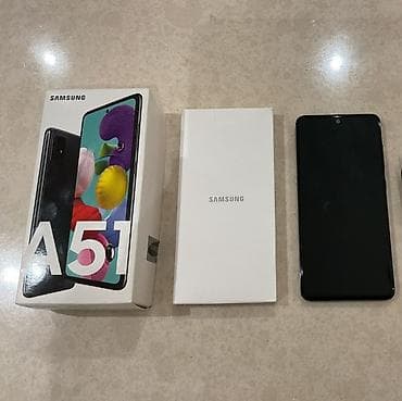 ikinci el iphone 16: Samsung Galaxy A51, 64 GB, rəng - Qara, İki sim kartlı — 1