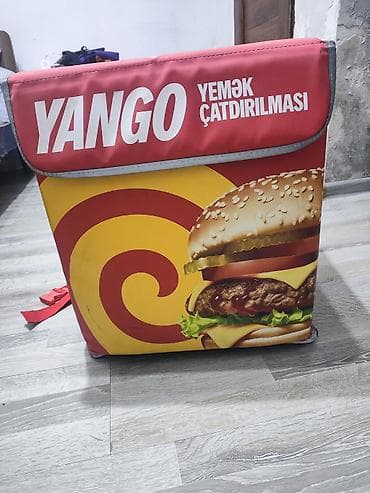 İstehsal avadanlığı: YANGO yemək çatdırılması üçün termal çanta (kuryer bel çantası) Qeyd — 1