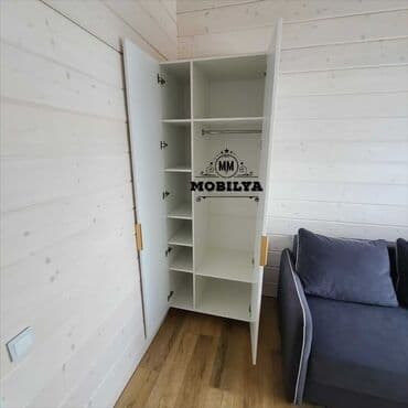 metbex şkafı: Düz dolab, Mətbəx üçün, Qonaq otağı üçün, Dəhliz üçün, Paltar üçün, Açılan, Korpuslu, 2 qapılı — 2