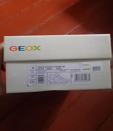 Детская обувь: Цвет - Синий Кроссовки, Geox, Размер: 35, Для девочек — 5