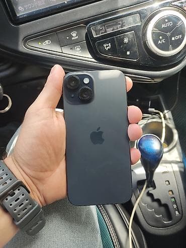apple watch 1: IPhone 15, 512 GB, Black Titanium, Barmaq izi, Face ID — 3