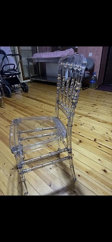 стол стул: Şəffaf “Chiavari” (Tiffany) stulları - Material: yüksək keyfiyyətli — 4