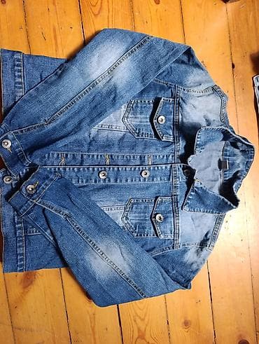 Cins gödəkçə – klassik model - Material: 100% denim (cins parça)