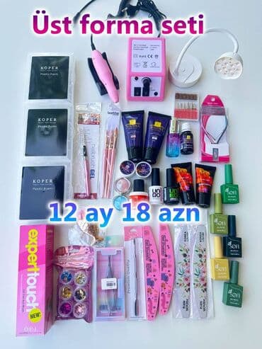 dirnag levazimatlari: Üst forma Dırnaq Seti (KREDİT VAR) ✅nağd ✅kredit ✅məhsullar yenidir — 1