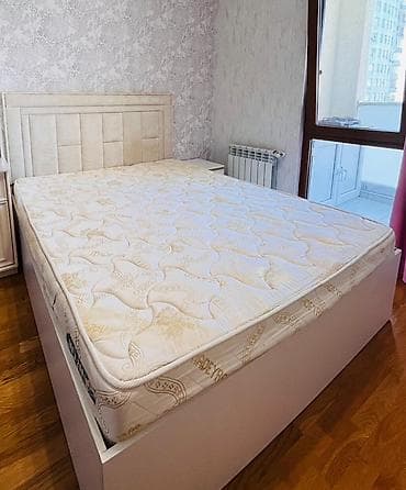 Мебель: Çarpayı– iki nəfərlik 1 ədəd tumba və matras ilə birlikdə Ölçü: 160x — 2
