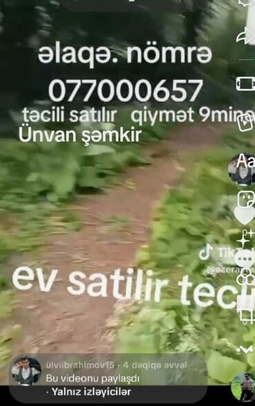 şamaxı a frame: Təcili satılır: kənd mühitində kiçik ev/torpaq sahəsi. Xüsusiyyətlər — 2