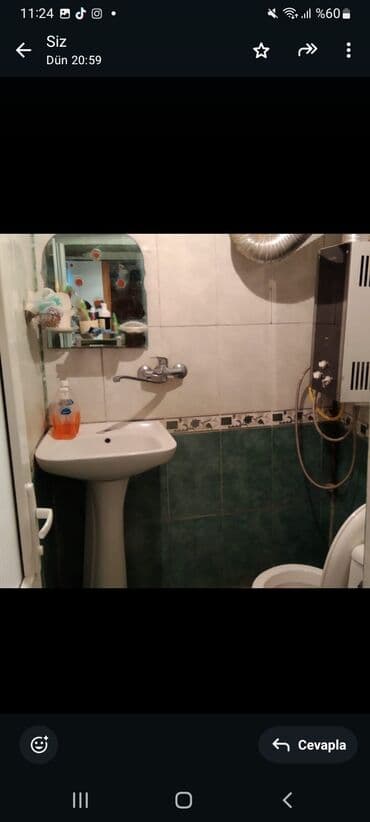 sumqayıtda 2 otaqlı kirayə evlər: 2 комнаты, 45 м², Нет кредита, Средний ремонт — 6