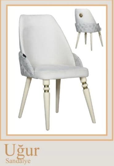 Qonaq otağı üçün, Yeni, Qatlanmayan, rəng - Ağ Stul