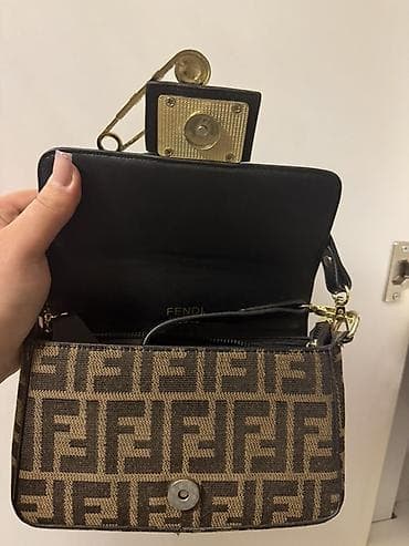 el çantasi: Fendi Zucca mini çiyin/əl çantası - Model: Baguette üslubunda mini — 4