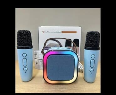 Микрофоны: Rəngli Karaoke Səs Sistemi – Model: K12 Komplekt: - Portativ — 1