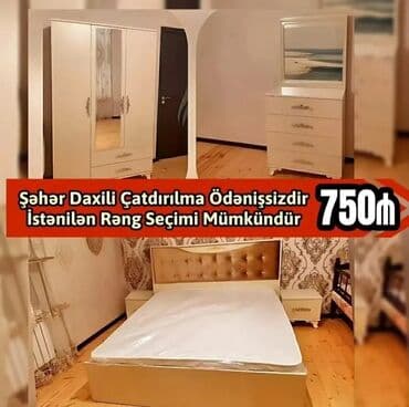 ders masaları: İkinəfərlik çarpayı, Dolab, Termo, 2 tumba, Azərbaycan, Yeni — 20