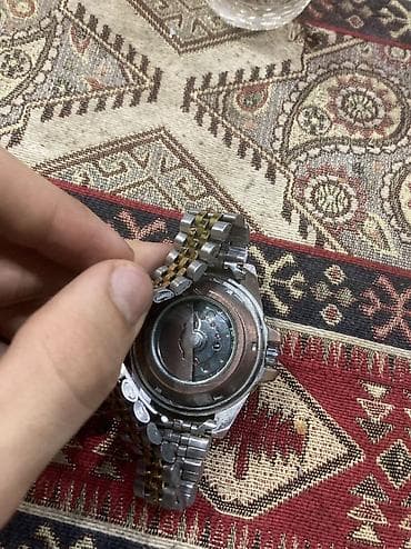 saat qız ucun: İki rəngli metal bilərzikli kişi qol saatı ROLEX OYSTER PERPETUAL — 4