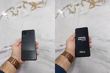 Samsung Galaxy A12, 64 GB, rəng - Qara, Zəmanət, Sensor, Barmaq izi — 1
